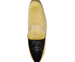 (10½ & 12) Canary Yellow Solid Velvet Loafer