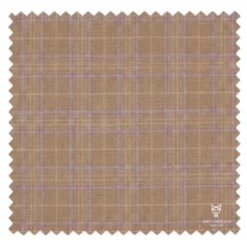 Alexander Collection - Regular Fit Tan Glen Plaid Double Breasted 2-Piece Suit