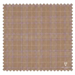 Alexander Collection - Regular Fit Tan Glen Plaid Double Breasted 2-Piece Suit