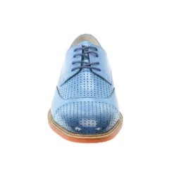 Alford Collection - Light Blue Perforated Cap-Toe Dress Shoe