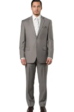 Bacchus Collection - Modern Fit Suit 2 Button 2 Piece in Sand