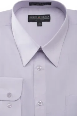 Basic Dress Shirt Convertible Cuff Regular Fit in Lilac