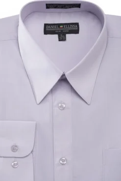 Basic Dress Shirt Convertible Cuff Regular Fit in Lilac