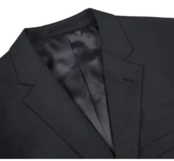 Bevagna Collection - Charcoal 100% Virgin Wool Regular Fit Pick Stitched 2 Piece Suit