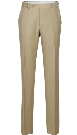 Bevagna Collection - Beige 100% Virgin Wool Regular Fit Pick Stitched 2 Piece Suit