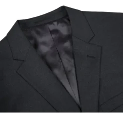 Bevagna Collection - Charcoal 100% Virgin Wool Regular Fit Pick Stitched 2 Piece Suit