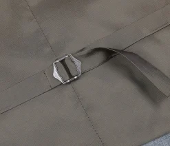 Bevagna Collection - Wool Suit Dress Vest 5 Buttons Regular Fit In Light Gray