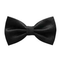 Black Textured Bow Tie