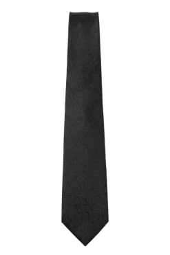Black Jacquard Paisley Pattern Tie