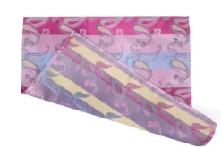 Blue Pink Paisley Pattern Men's Tie and Pocket Square Set