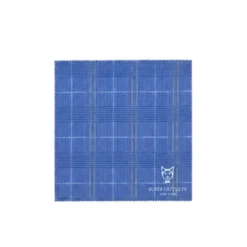 Blue Slim Fit 3 Piece 1 Button Windowpane Suit