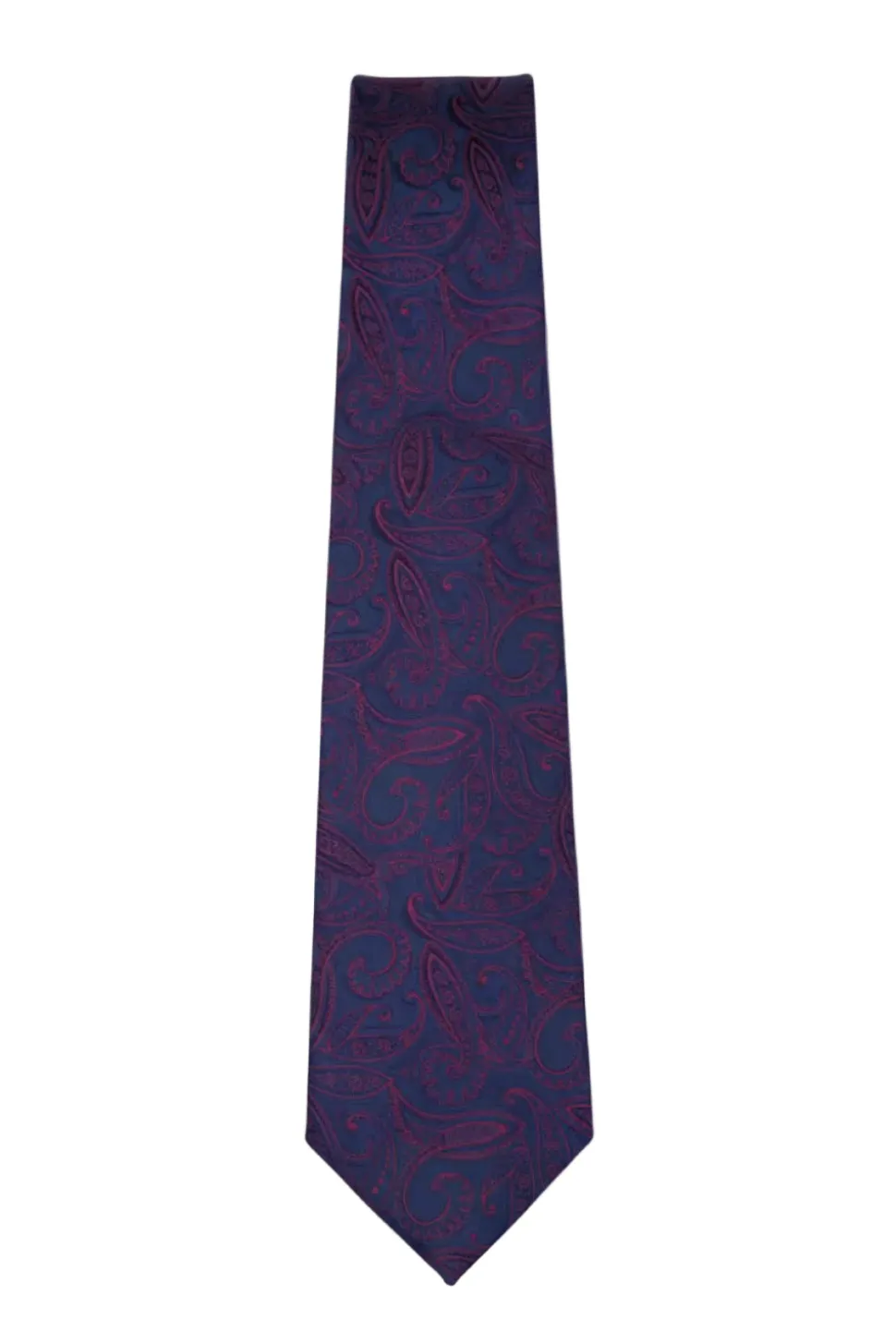 Blue Paisley Print Tie