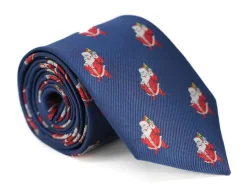 Blue Santa Claus Holiday Edition Men's Neck Tie