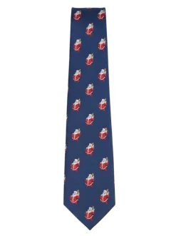 Blue Santa Claus Holiday Edition Men's Neck Tie