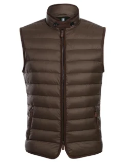 Brown Regular Classic Fit Goose Down Vest