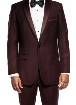 Brown Slim Fit 2 Piece Tuxedo