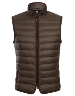 Brown Regular Classic Fit Goose Down Vest