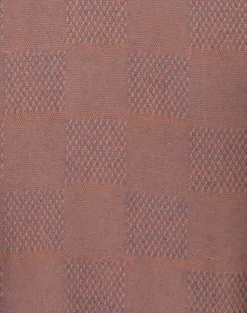 Brown White French Cuff Dress Shirt Set with Tie, Cuff Links and Pocket Square