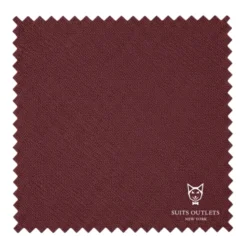 Burgundy Slim Fit 2 Piece Tuxedo With Satin Peak Lapel