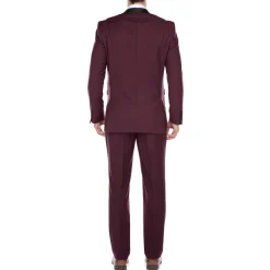 Burgundy 2 Piece Tuxedo Shawl Lapel Slim Fit