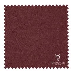 Burgundy Slim Fit 2 Piece Tuxedo With Satin Peak Lapel