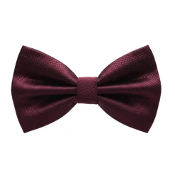 Burgundy Textured Bow Tie