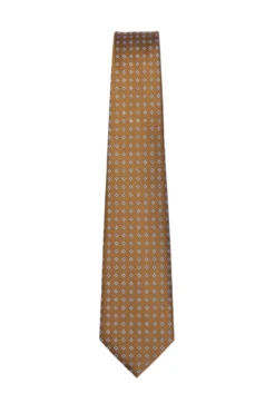 Camel Geometric Pattern Tie