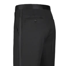 Classic Black Regular Fit 100% Wool Tuxedo Suit