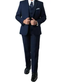 Classic Boy Suit 5 Piece Set Navy
