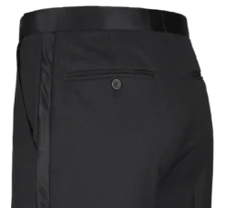 Classic Regular Fit 2 Piece Black Dress Tuxedo Peak Lapel