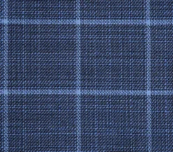 Classic Regular Fit Blazer Windowpane Pattern in Blue
