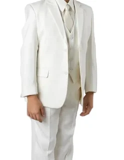 Classic Boy Suit 5 Piece Set Off White