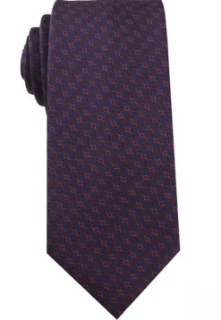 Dark Purple Geometric Design Tie