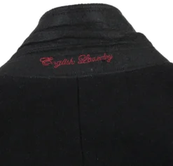 English Laundry Black Fall/Winter Essential Slim Fit Overcoat Wool Blend