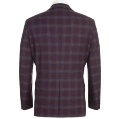 English Laundry Collection - Purple Slim Fit 2-Piece Plaid Single Breasted Suit