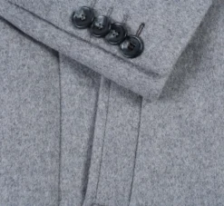 English Laundry Light Gray Fall/Winter Essential Slim Fit Overcoat Wool Blend