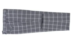English Laundry 2-Piece Gray Plaid Wool Blend Slim Fit Suit