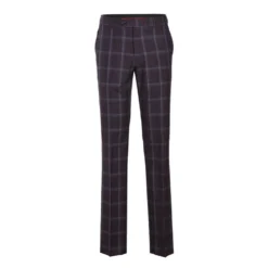 English Laundry 2-Piece Purple Window Pane Check Slim Fit Suit Wool Blend