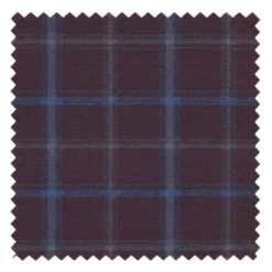 English Laundry 2-Piece Purple Window Pane Check Slim Fit Suit Wool Blend