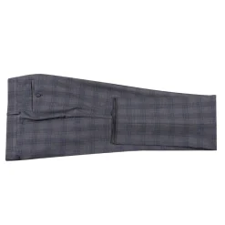 English Laundry Collection - 2 Piece Slim Fit Gray Plaid Notch Lapel Suit