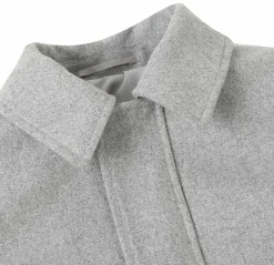 English Laundry Gray Slim Fit Wool Blend Short Coat