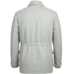 English Laundry Gray Slim Fit Wool Blend Short Coat