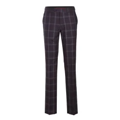 English Laundry 2-Piece Purple Window Pane Check Slim Fit Suit Wool Blend