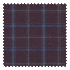 English Laundry 2-Piece Purple Window Pane Check Slim Fit Suit Wool Blend