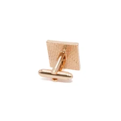 Gold Criss-Cross engraved Cufflinks