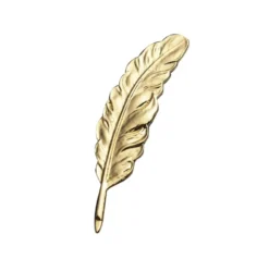 Gold Plated Feather Lapel Pin