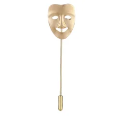 Gold Plated Theater Mask Lapel Pin