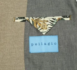Half Canvas Slim Fit Blazer in Khaki