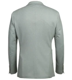 Half Canvas Slim Fit Blazer in Light Sage Gray