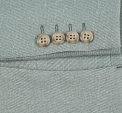 Half Canvas Slim Fit Blazer in Light Sage Gray